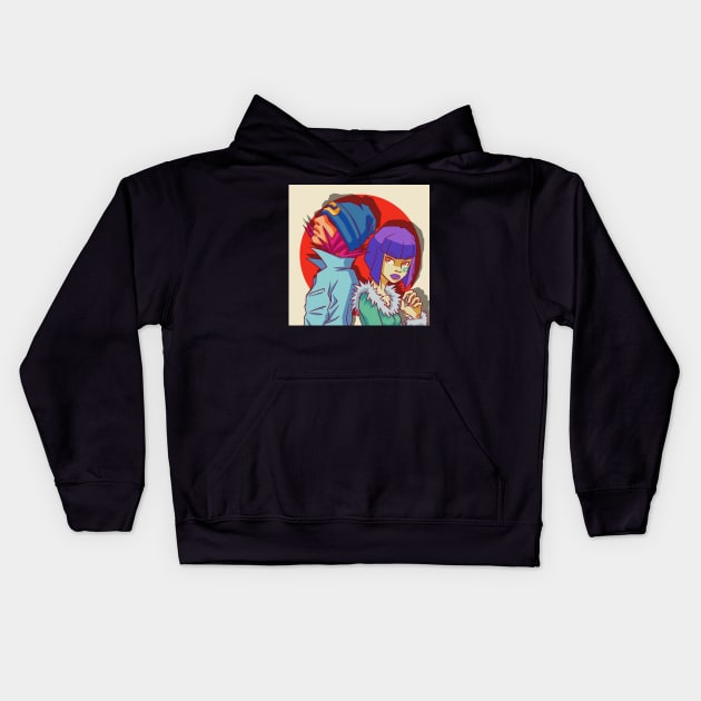 TAB & MEW Kids Hoodie by barbes-artworks